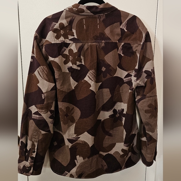 Madewell Men's Workshirt In Brushstroke camo Size Medium 100% Cotton - Picture 11 of 13